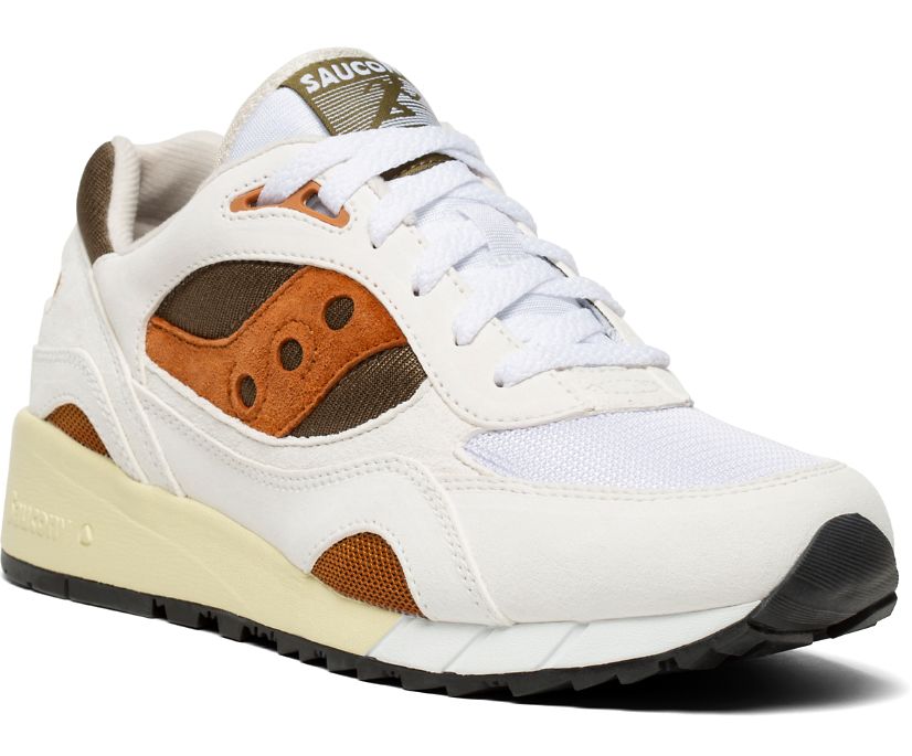 Women's Saucony Shadow 6000 Originals White / Khaki | Singapore 077NWYB